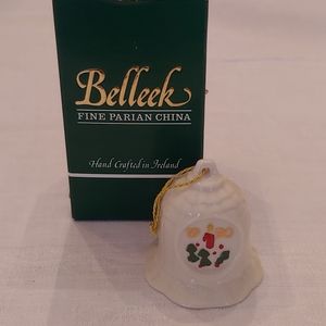 Irish Belleek Bell Ornament